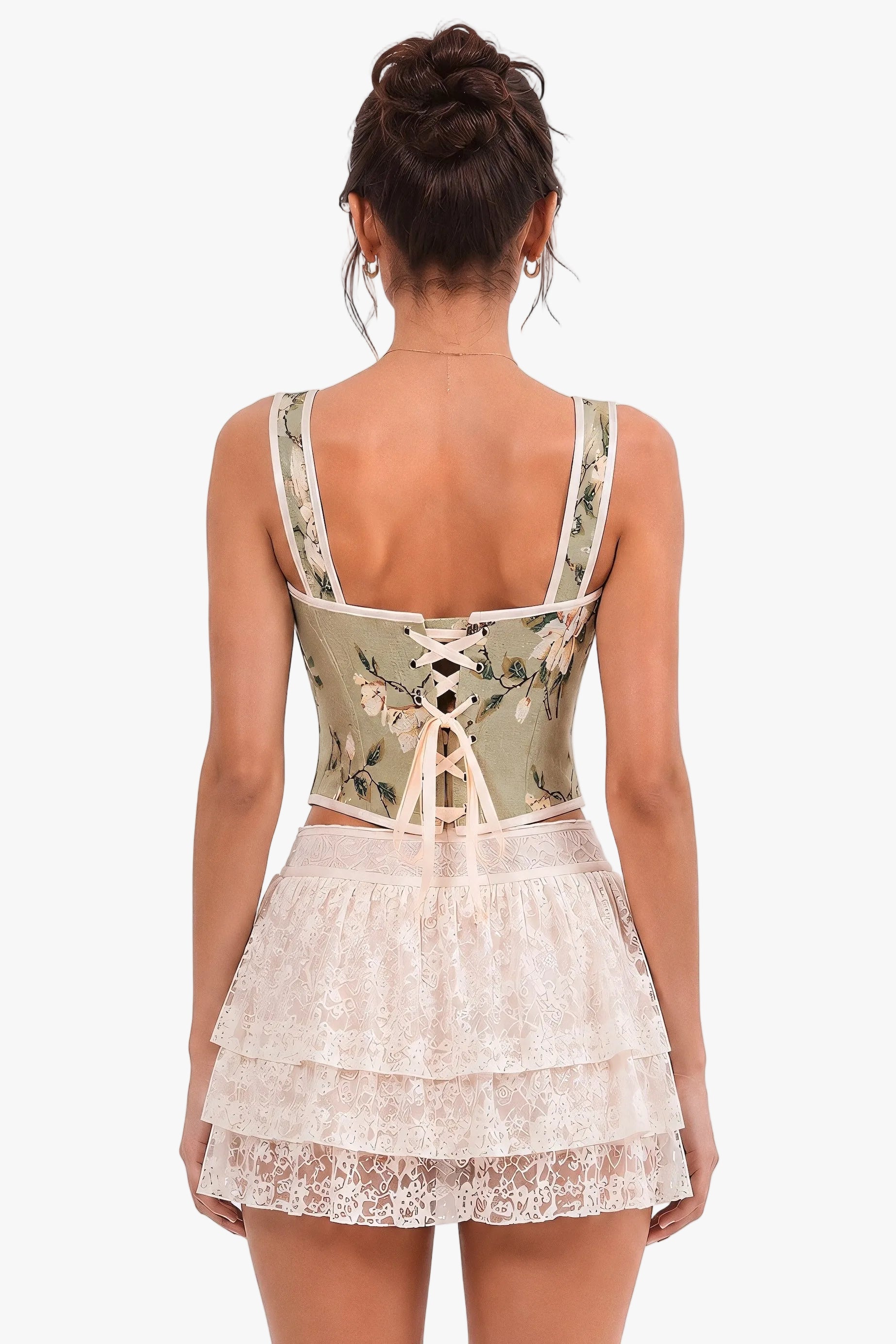 Botanical Wings Green Bustier