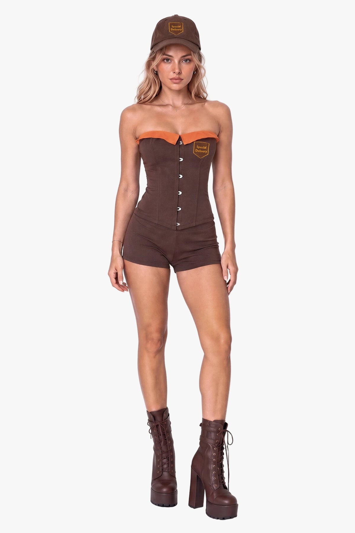 Courier Cutie Delivery Girl Shorts
