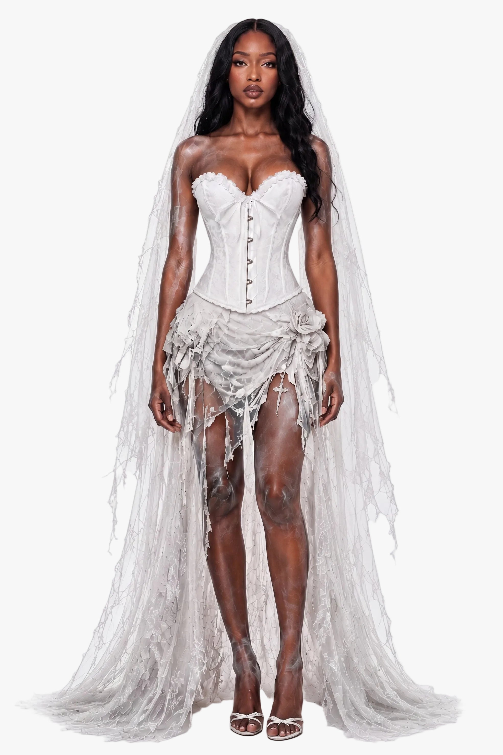 Snow Kiss White Corset