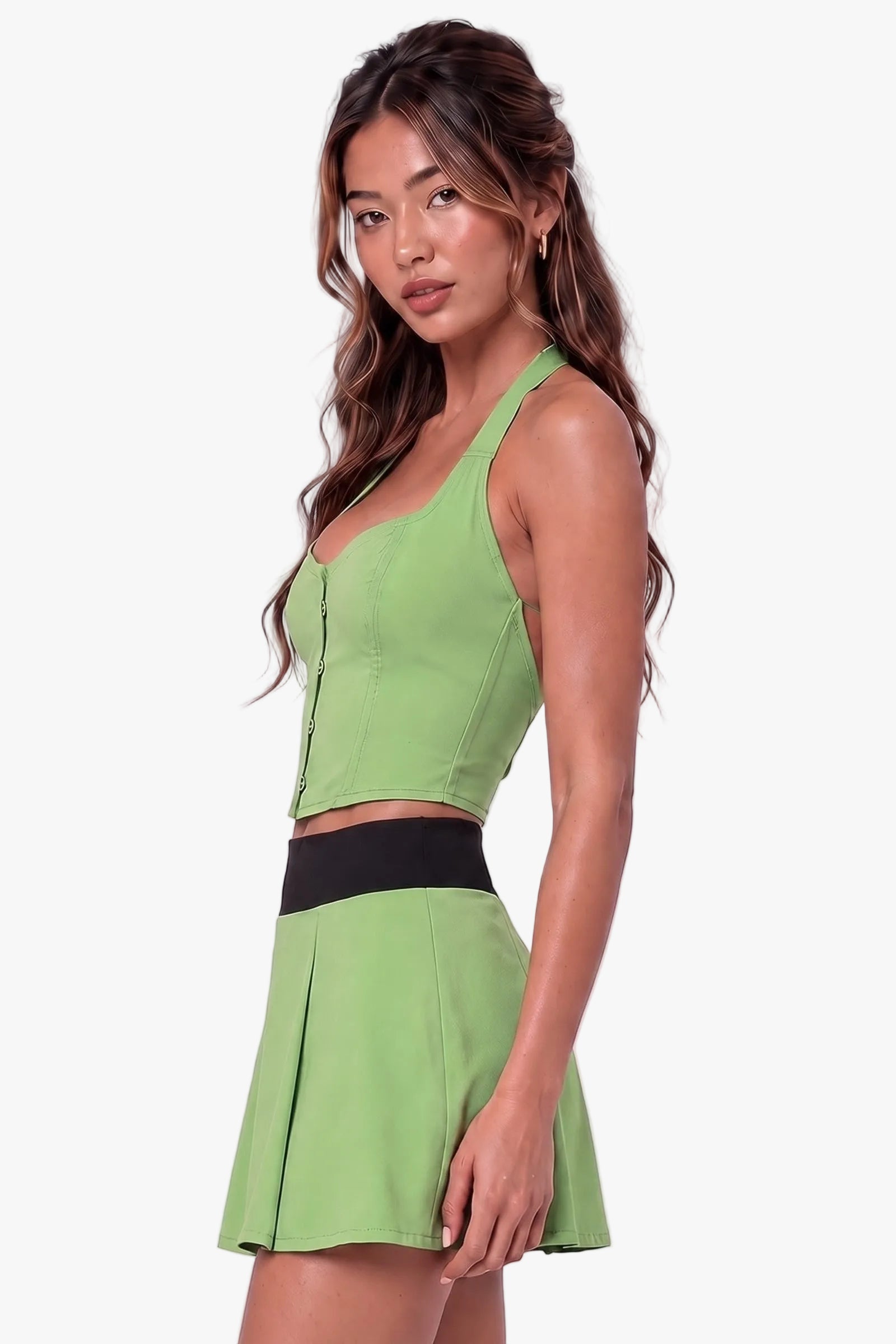 Powerhouse Dolly (Green) Skirt